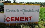 Crack resistant cement